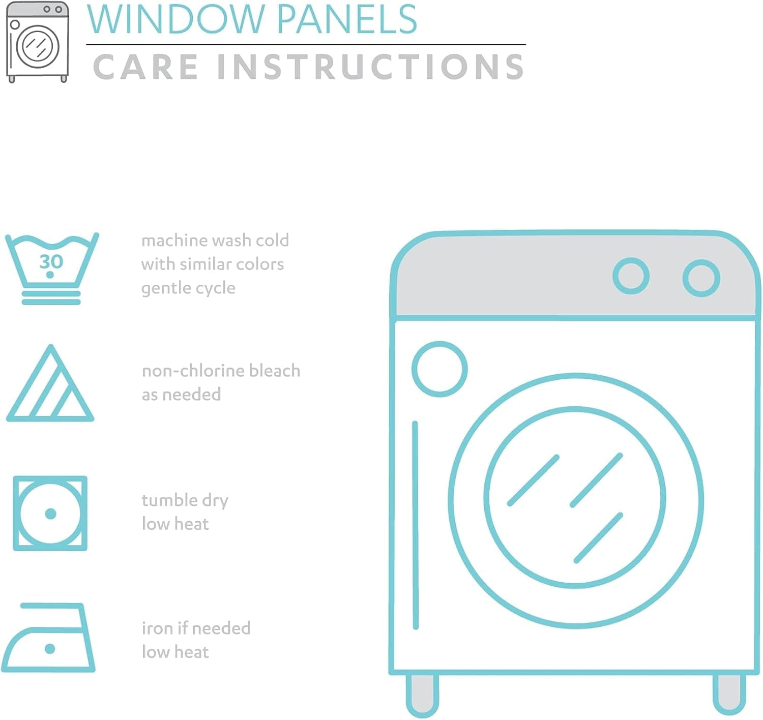 Mid Century Geo Light Filtering Window Curtain Panel Pair, 52" W X 84" L, Turquoise & Orange